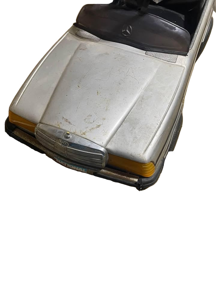 Vintage Antique Metal Pedal Car Mercedes Toy