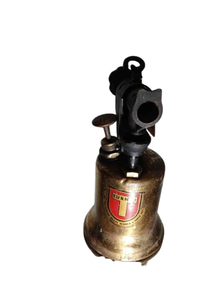 Antique 1900's The Turner Brass Works Sycamore IL - Blow Torch 25A - 9"×6.3"