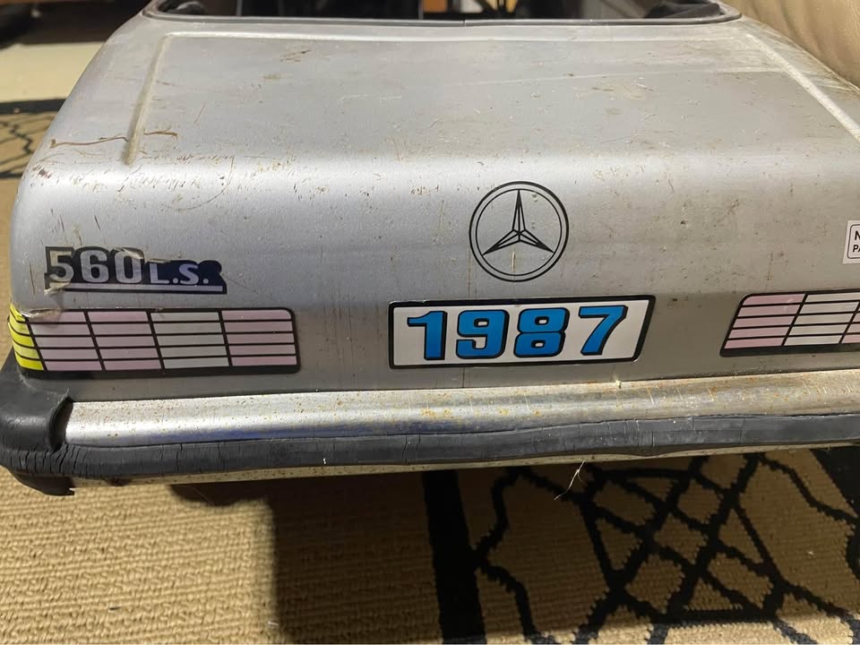 Vintage Antique Metal Pedal Car Mercedes Toy