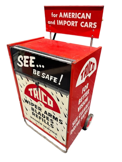 Automotive cabinets. With great vintage sign graphics.