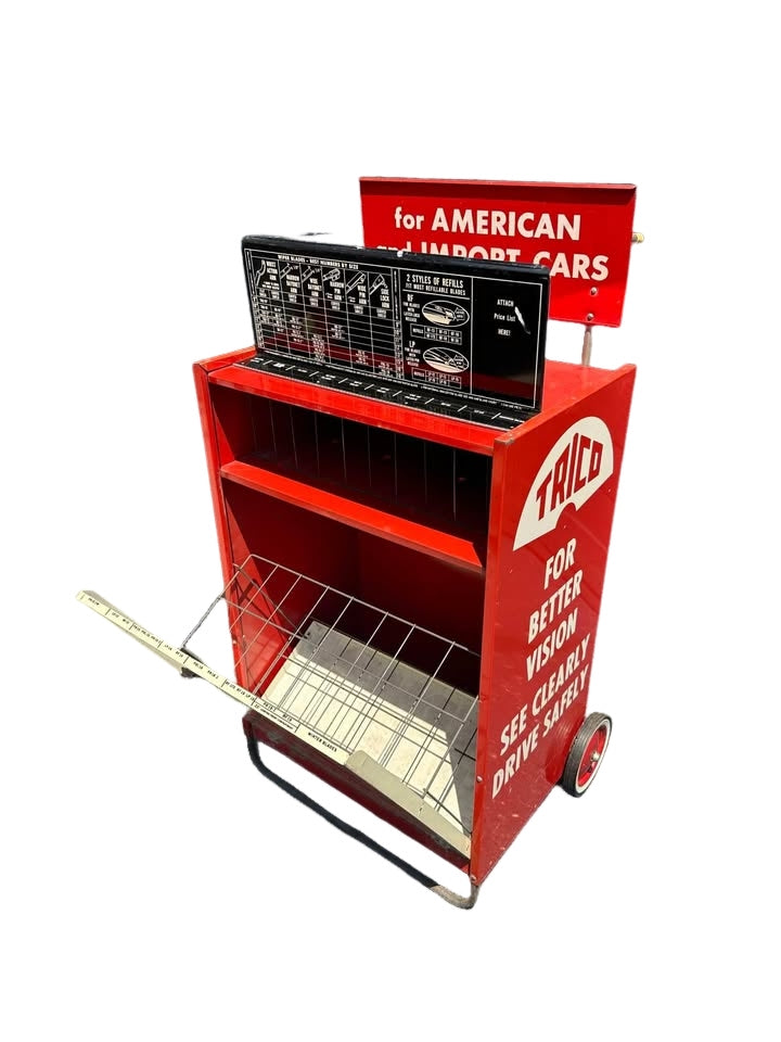 Automotive cabinets. With great vintage sign graphics.