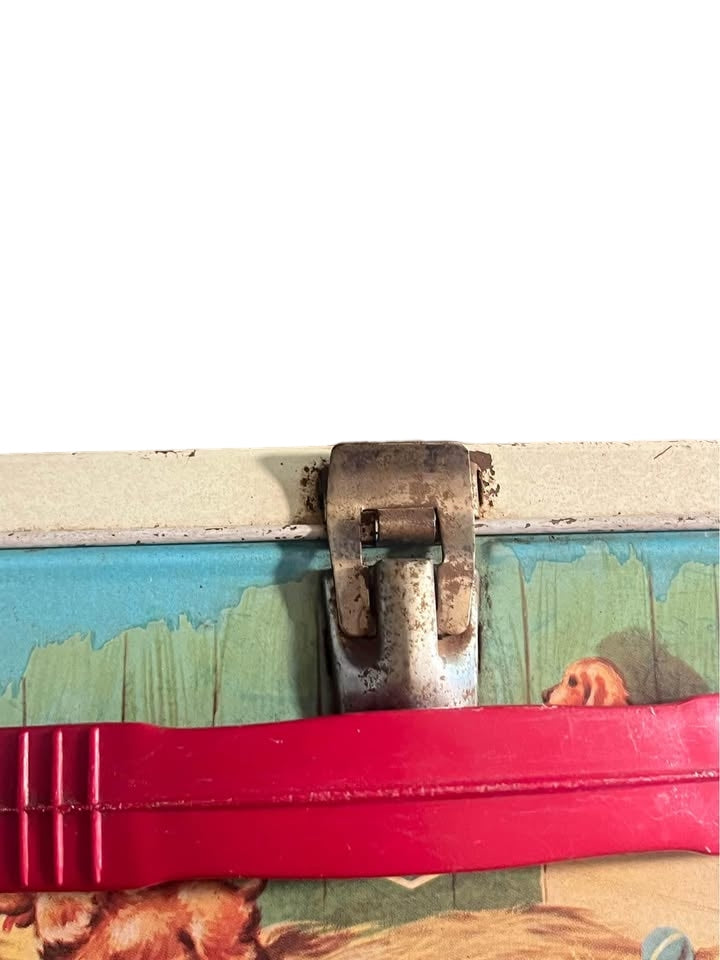 Vintage 1960s thermos lassie and black beauty metal lunchbox