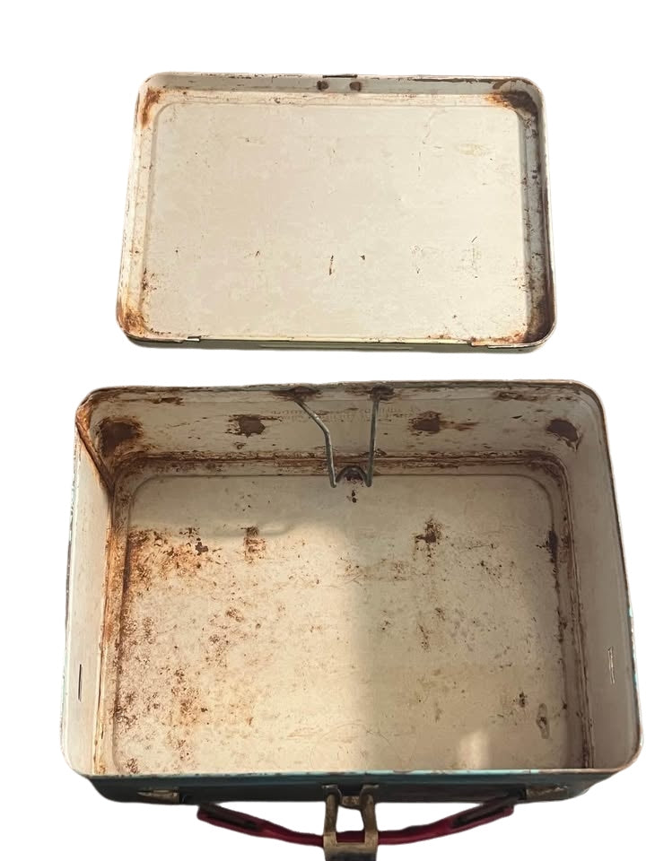 Vintage 1960s thermos lassie and black beauty metal lunchbox