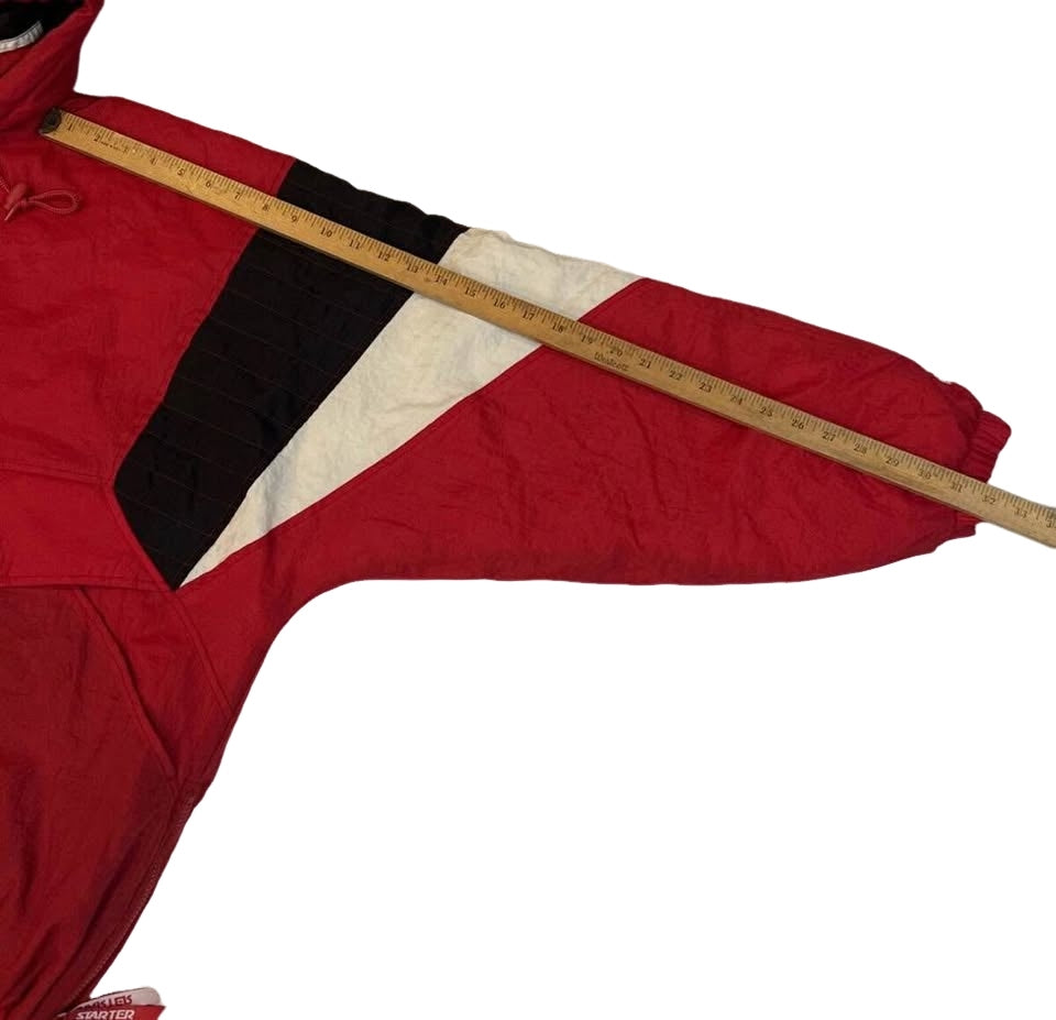 Vintage 90s NCAA Starter Indiana University Hoosiers Pullover Jacket Sz XL