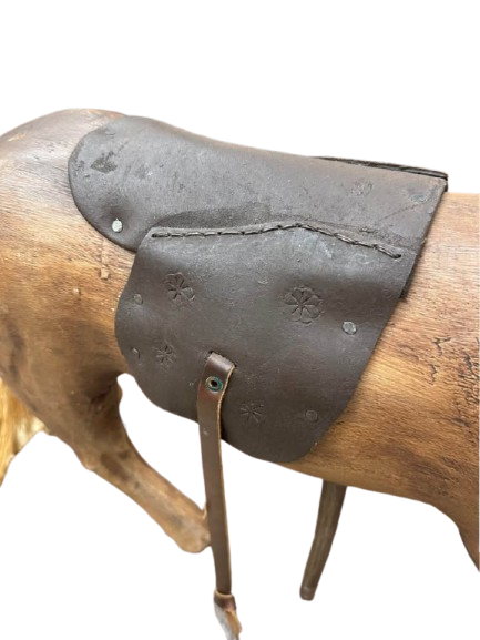 1900’s Antique Rocking Horse on Removable Wheeled Platform