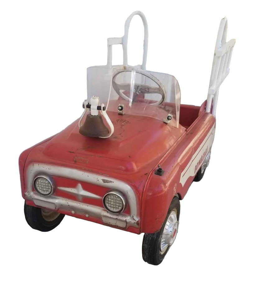 Antique Vintage Pedal Car Fire Truck Made in Mexico - Very Rare