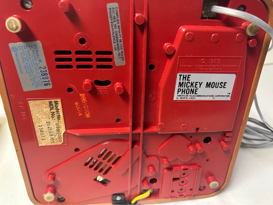 1976 Bicentennial Mickey Mouse telephone Original