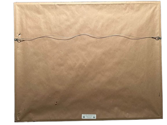 Mixed media abstract art piece