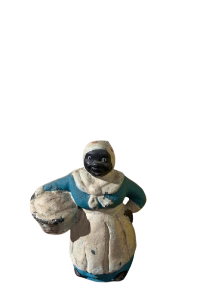 Collection of Antique Vintage Aunt Jemima Cast Iron banks and door stop