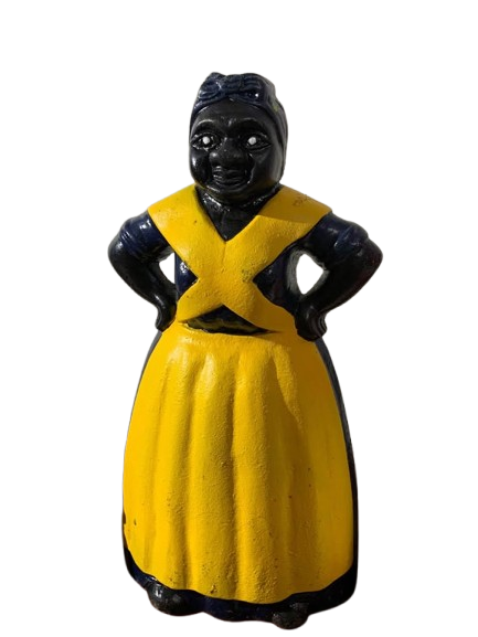 Collection of Antique Vintage Aunt Jemima Cast Iron banks and door stop