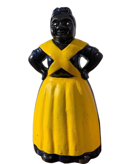 Collection of Antique Vintage Aunt Jemima Cast Iron banks and door stop