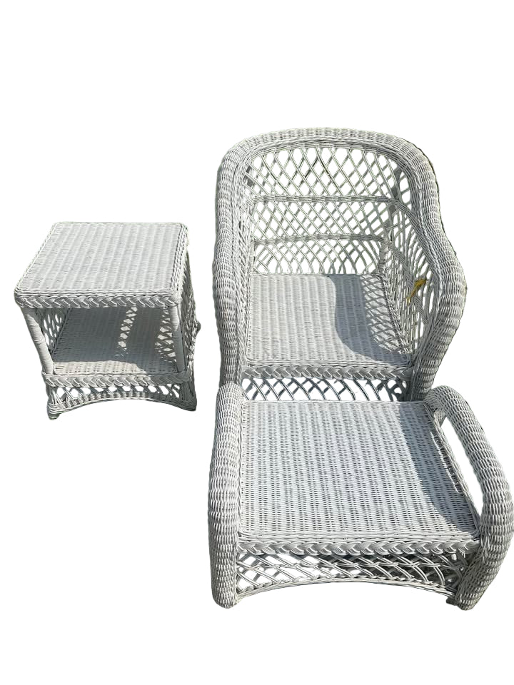 Vintage 7 Piece Wicker Furniture Set