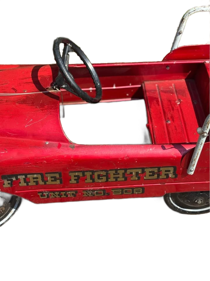 Antique AMF Firefighter Engine 508 Pedal Car
