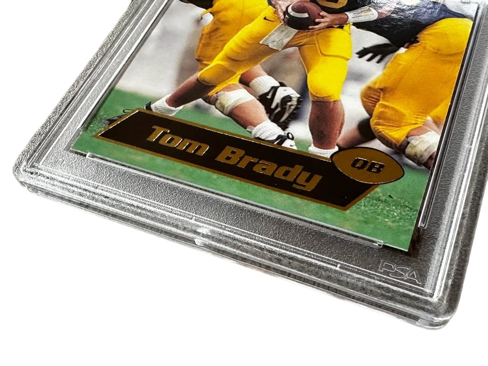 Tom Brady Rookie - PSA 9 - GOLD Press Pass 2000