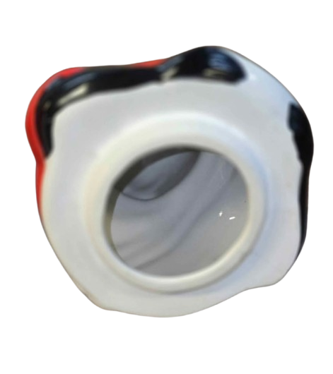 Vintage Collectible Ceramic Americana Red & White Cookie Jar