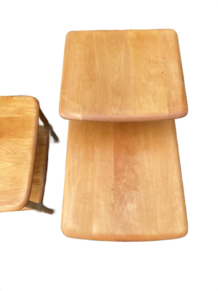 Heywood Wakefield, step tables and coffee table