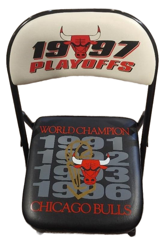 Chicago Bulls Authentic Playoff Courtside Chairs with COA