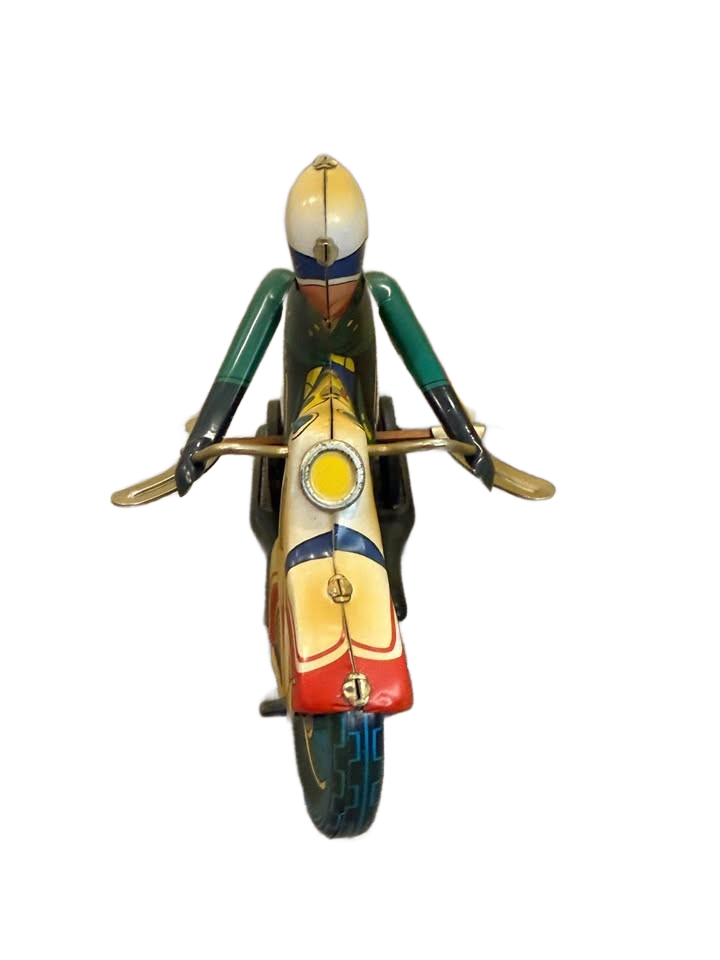 New Vintage 1950’s Wind Up Motorcycle Toy
