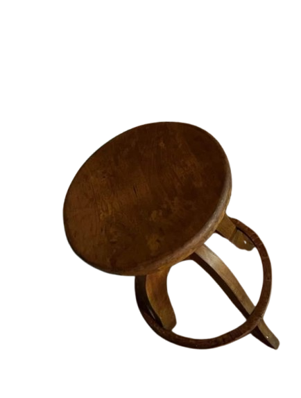 Antique Wooden Drafting Artists Stool