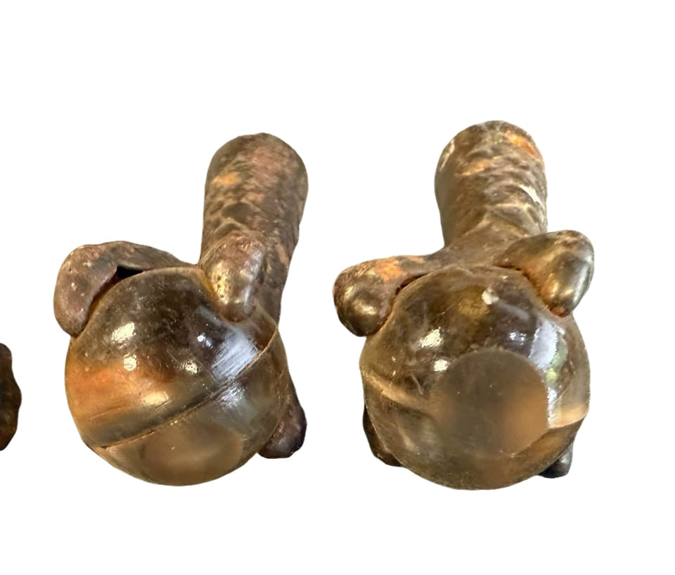 Antique Metal Claw and Glass Ball Feet