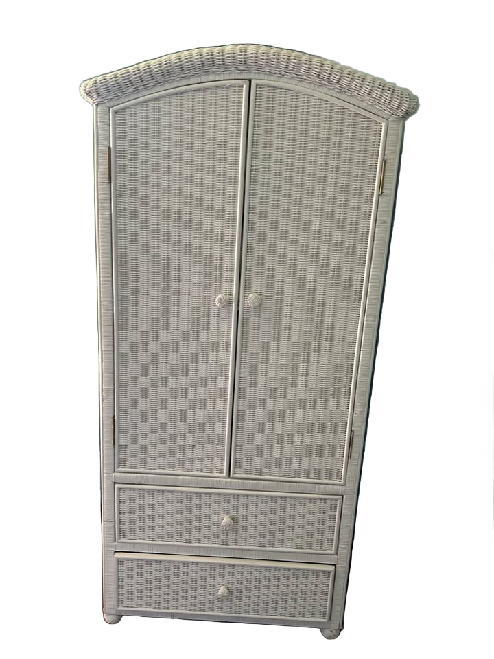 White wicker bedroom furniture