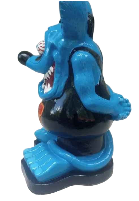 Hand Painted Cement Rat Fink