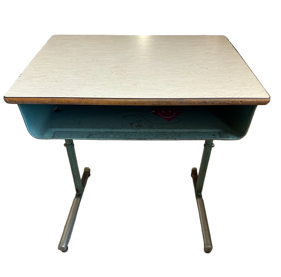 Vintage Children's School Desk and Chair