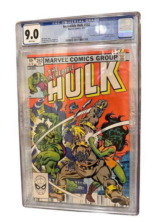 Incredible Hulk #282 CGC 9.0 - 1st Hulk & She-Hulk Team Up