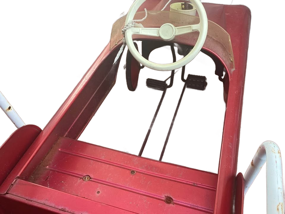 VINTAGE PEDAL CAR FIRE FIGHTER NO. 508. ALL ORIGINAL