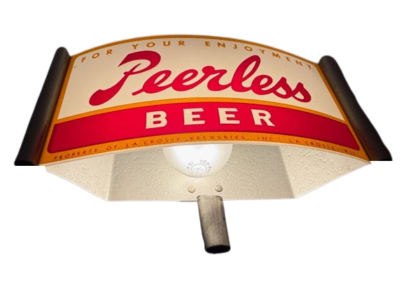 Vintage Peerless Beer Sign Cash Register Light / MINTY Condition