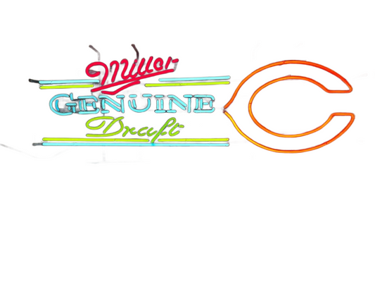 Chicago Bears Miller Genuine Draft Neon