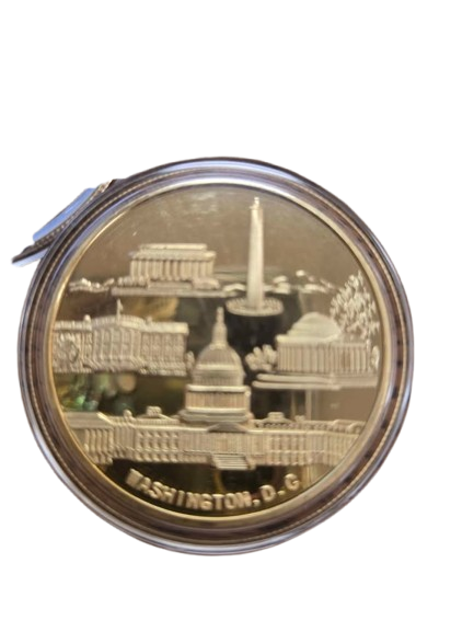 Challenger gold color 1.5" coin set