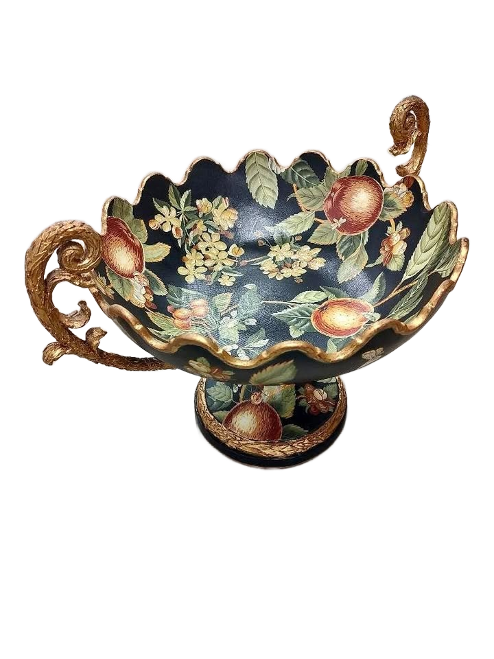 Hand painted display bowl