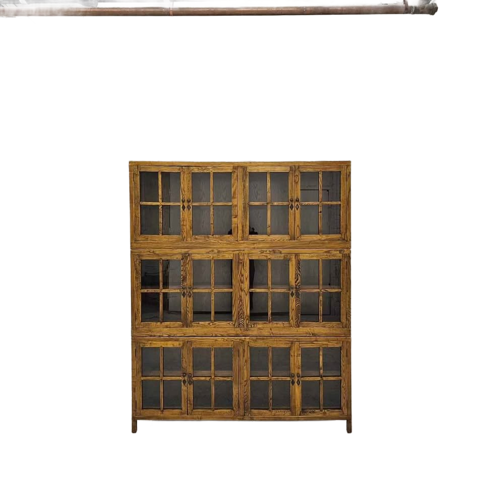 Vintage Triple Stack Bookcase / Cabinet