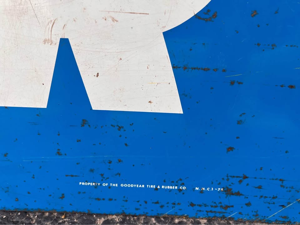 VINTAGE GOOD YEAR TIRES SIGN