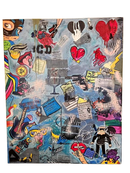 Street Art Abstract Painting 24x30