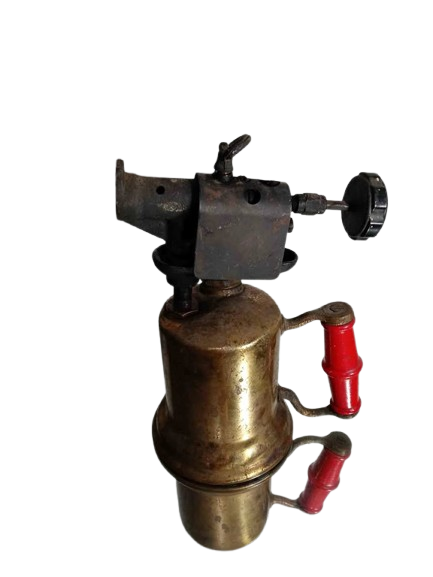 Antique 1900's The Turner Brass Works Sycamore IL - Blow Torch 25A - 9"×6.3"