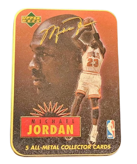 Vintage Michael Jordan tin cards 1996