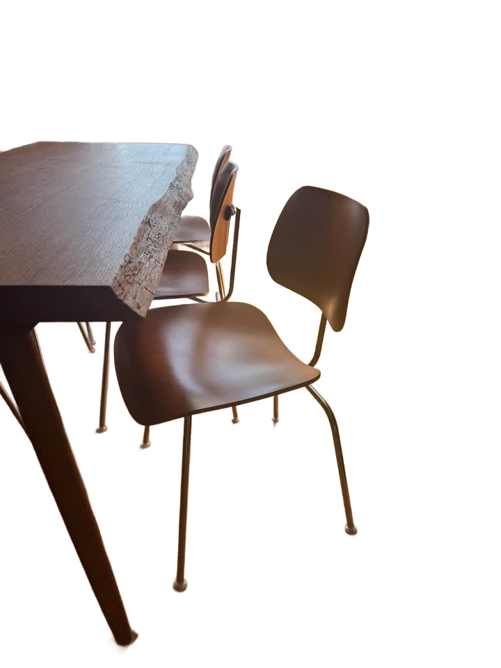 Eames Molded Plywood Dining Chair Metal Base (DCM)