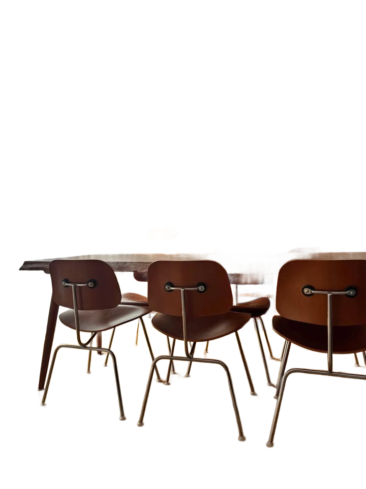 Eames Molded Plywood Dining Chair Metal Base (DCM)