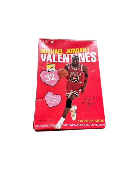 Michael Jordan 1990s Valentine Cards – Cleo Inc. NBA Bulls – Vintage Collectible (Sealed)