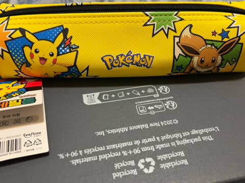 Pokemon Mini Square Plush Pencil Case