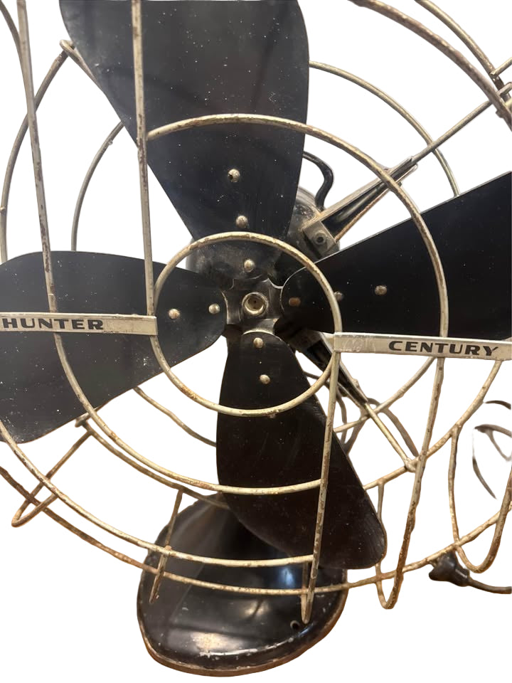 Vintage Pre War 1940s Hunter Century 3 Switch Rotating Fan Antique