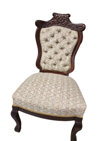 Antique coach for two and matching chair