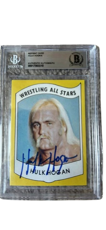 Hulk Hogan Autograph Card Beckett Authentic