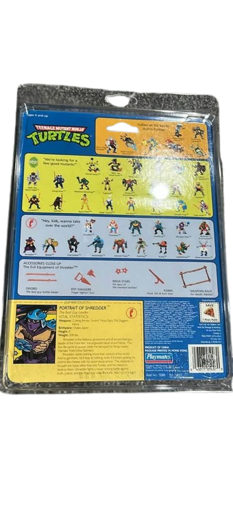 Vintage sealed 1990 tmnt playmates shredder