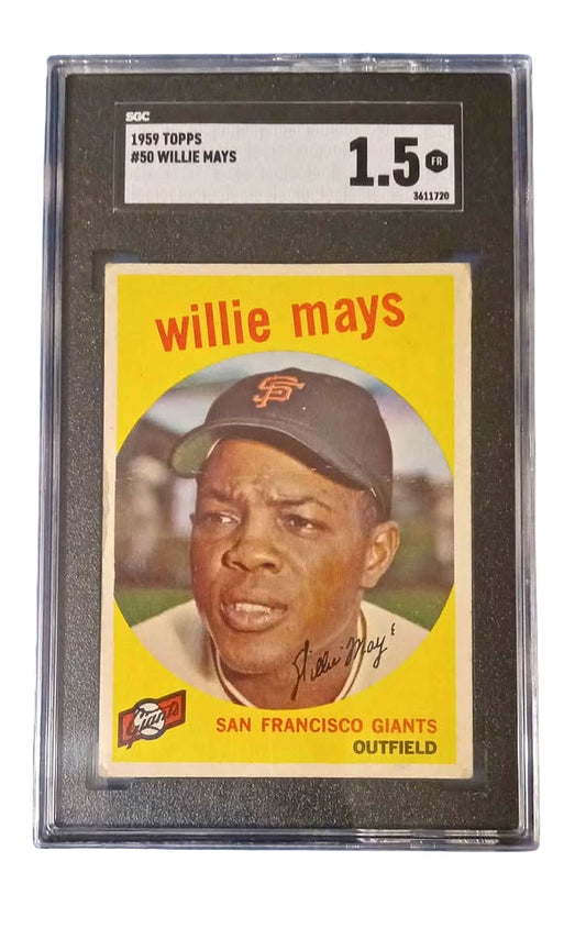 1959 Topps Baseball #50 Willie Mays San Francisco Giants HOF