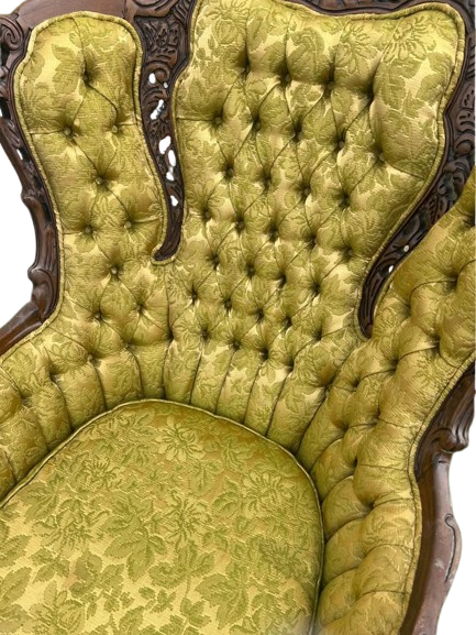 Antique green chair Santa chair FCFS