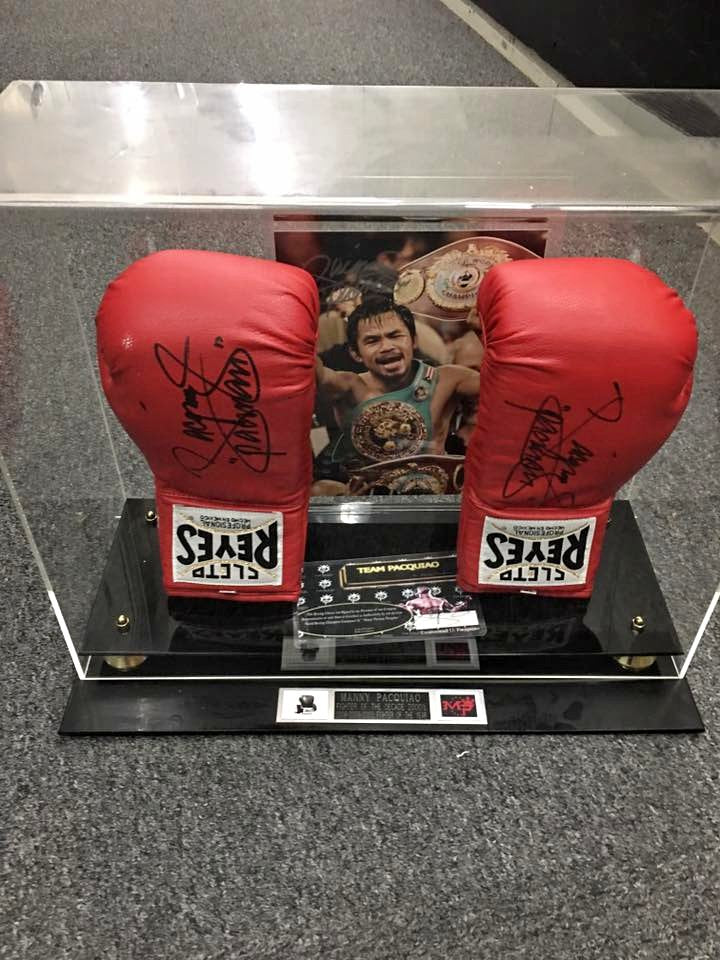 Manny Pacquiao memorabilia signed with proof