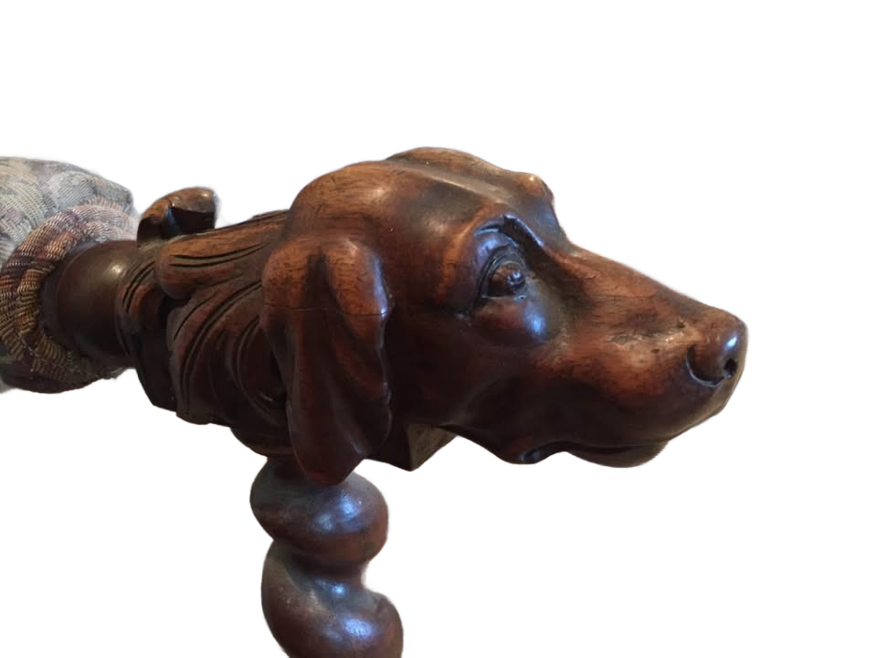 Jacobian Setee Hand carved dogs